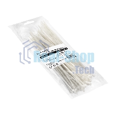 Стяжка (хомут) нейлоновая ExeGate CV66-120x2.5W (нейлон 6.6, 120x2.5 мм, неоткрывающаяся, halogen free, -40°C - +85°C, белая, 100 шт)