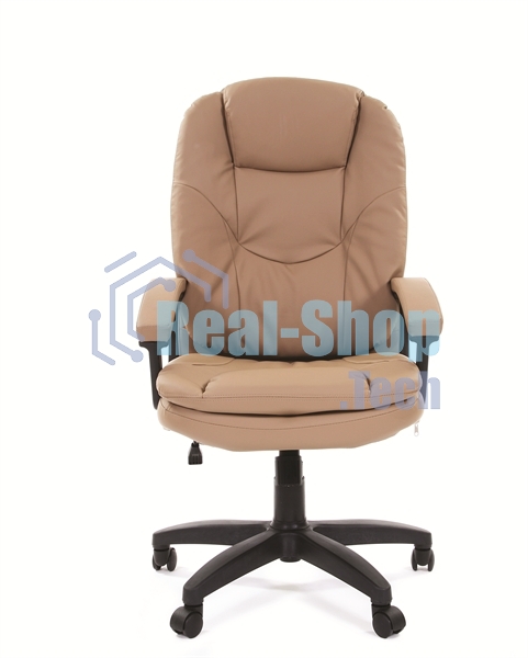 Кресло офисное Chairman 668 LT NEW экопремиум, бежевый, черный пластик