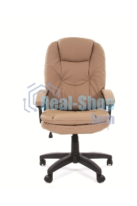 Кресло офисное Chairman 668 LT NEW экопремиум, бежевый, черный пластик