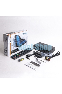 Ресивер эфирный цифровой DVB-T2/C HD HD-350 металл, дисплей DOLBY DIGITAL, HEVC Сигнал Electronics