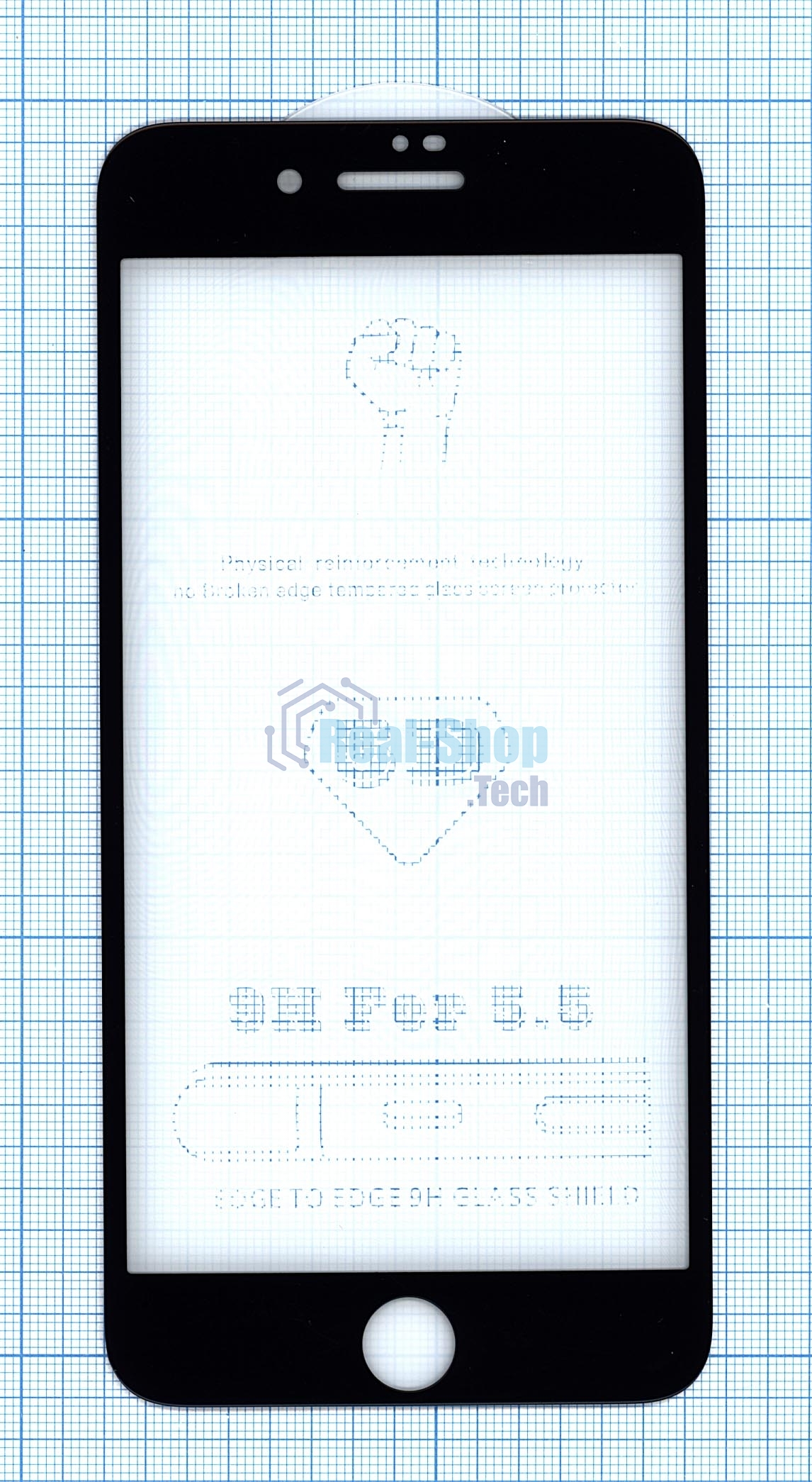 Защитное стекло 5D для Apple iPhone 7/8 Plus черный