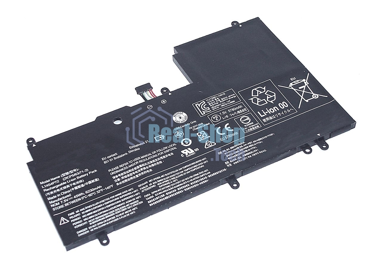 Аккумуляторная батарея для ноутбука Lenovo Yoga3 14 Yoga 700-14ISK 7.4V 45Wh