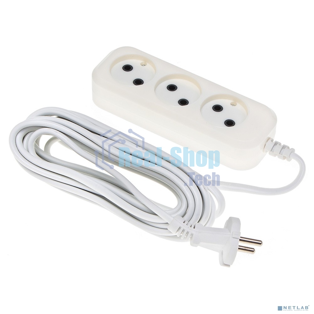 Сетевой удлинитель Buro BU-PSL3.5/W 5 м (3 розетки) белый (пакет ПЭ)