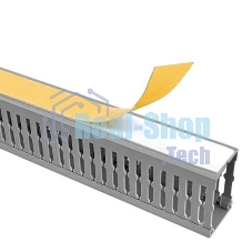 Кабель-канал Rexant перфорированный самоклеящийся 40х40 серый (паз 4мм, зуб 6мм)
