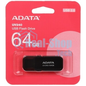 Флешка USB ADATA UV240 (AUV240-64G-RWH), 64Gb, USB 2.0, R/W 15/5, белый/синий