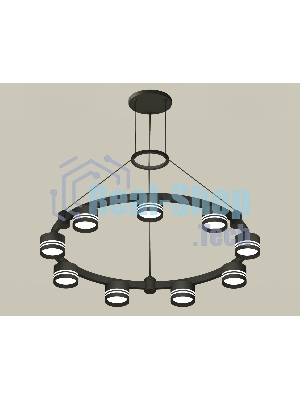 Светильник Ambrella light XR92051903/9 SBK/FR черный песок/белый матовый GX53  (A9205, C9242, N8478)