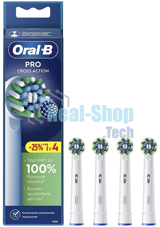 Насадка для зубных щеток Oral-B Cross Action 80750690 (упак.:4шт)