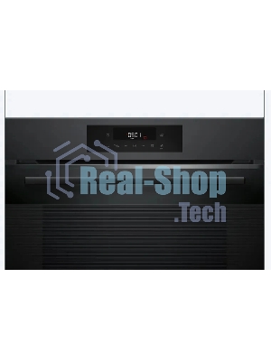Духовой шкаф электрический Bosch HJG852YT0T Serie 6, 60 см, 66 л, черный матовый,сенсорное управление, 8 режимов+AutoPilot 30(30 автоматических программ), LCD-дисплей, галогенное освещение, самоочистка EcoClean,Soft Open and Soft Close door,телескопические направляющие на 2 уровнях