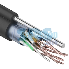 Кабель витая пара PROconnect FTP 4PR 24AWG, cat.5e, наружный (OUTDOOR) + ТРОС*1 (бухта 305 м)