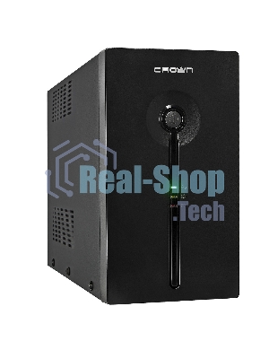 Источник бесперебойного питания CROWN Line Intractive CMU-SP800 COMBO USB 800VA\480W, корпус металл, 1x12V/9AH, розетки 4*IEC + 2*EURO+1*IEC bybass, трансформатор AVR 140-290V, съемный кабель 1.2 м, порт RJ11/45, порт USB, защита: от перегрузки, от КЗ, от скачков напряжения