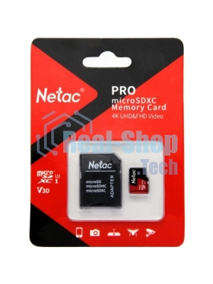 Флеш карта MicroSD card Netac P500 Extreme Pro 128Gb, retail version w/SD adapter