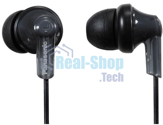 Наушники вкладыши Panasonic RP-HJE120 1.1м черный проводные в ушной раковине (RP-HJE120EEK)