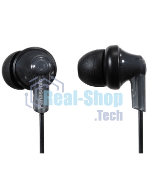 Наушники вкладыши Panasonic RP-HJE120 1.1м черный проводные в ушной раковине (RP-HJE120EEK)
