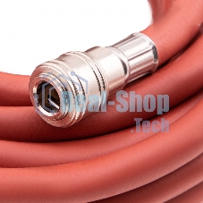 Шланг STELS 57023пневматический резиновый 10x16мм 24 бар армированный быстросъемное соединение 20м