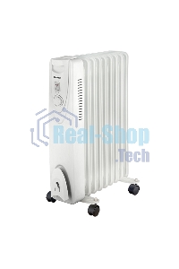 Обогреватель масляный Blackton Bt OH1111 (9 секций), белый, 2000 Вт, 20 м2, механический термостат