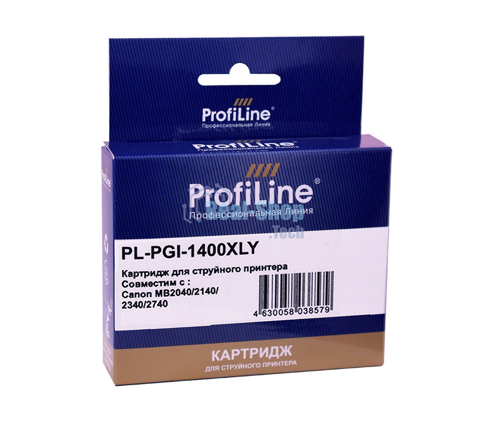 Картридж струйный ProfiLine PL-PGI-1400XLY для принтеров Canon MB2040/MB2140/MB2340/MB2740 с чернилами Yellow