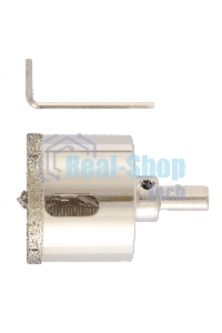 Сверло алмазное Matrix по керамограниту, 50x67 мм, 3-гранный хвостовик