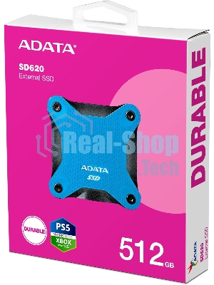 Внешний SSD A-DATA External SD620, 512Gb, USB 3.2, R/W -550/500 MB/s синий