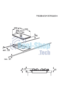 Газовая варочная панель Electrolux EGC3322NVK черный