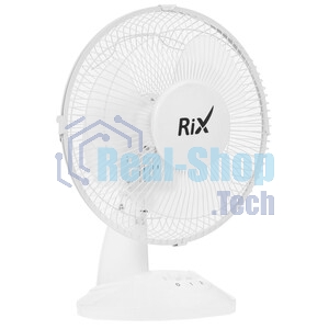 Вентилятор Rix RDF-2200W белый, настольный, 30 Вт, 2 скорости, 22 см
