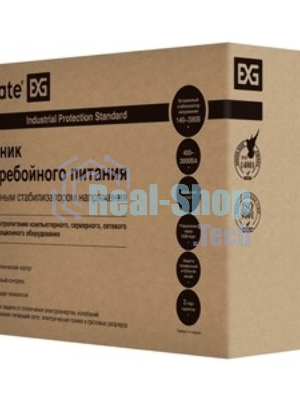 Источник бесперебойного питания ExeGate SpecialPro UNB-1200.LED.AVR.EURO.RJ / 1200 ВА / 750 Вт / 4 x CEE 7 (евророзетка)