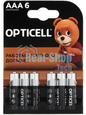 Элемент питания алкалиновый AAA/LR03 (блист. 12шт) Basic Opticell 5051011