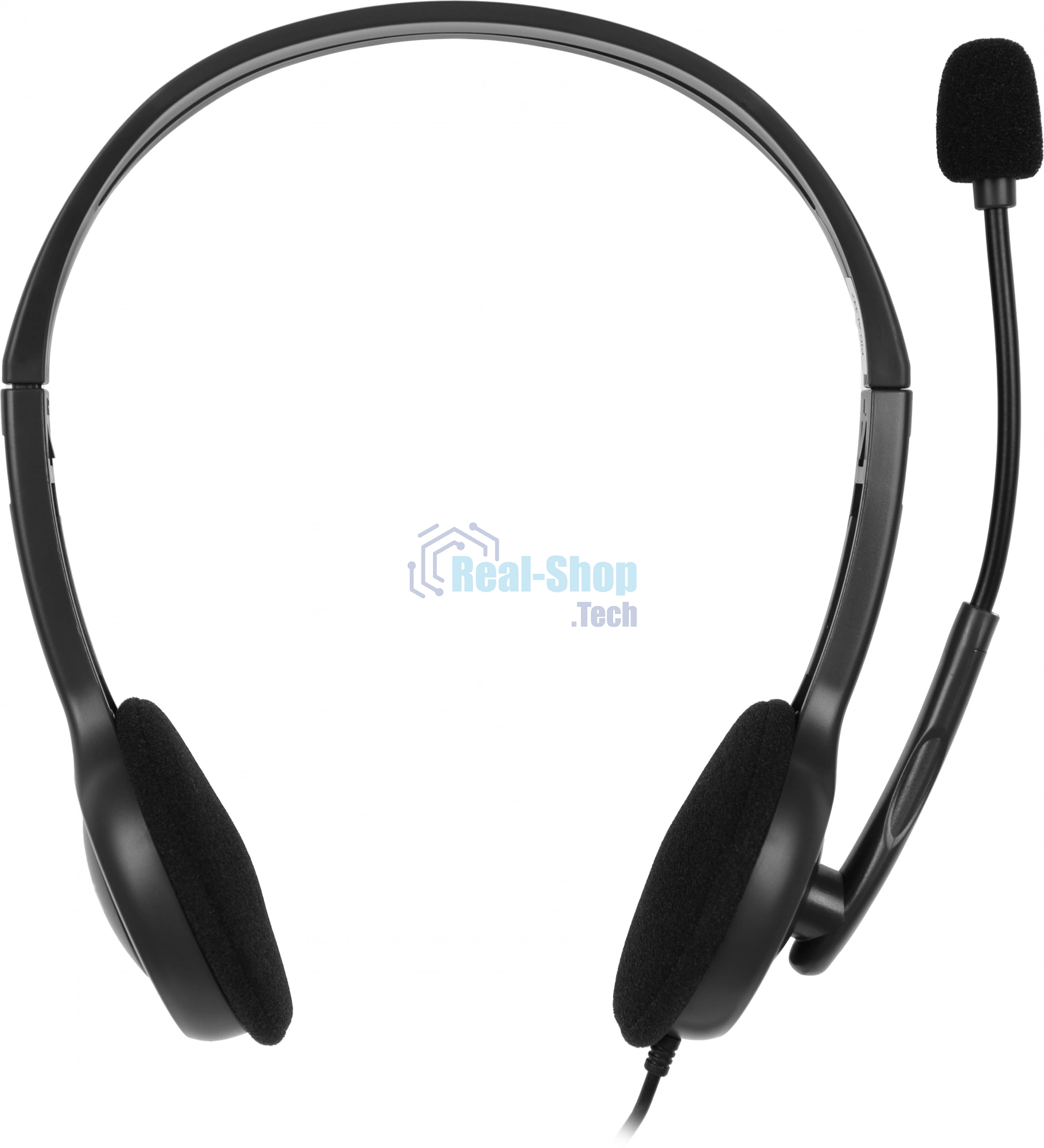 Гарнитура Logitech H111 чёрный, проводная, 3.5 мм