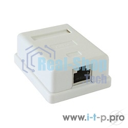 Монтажное оборудование Gembird Розетка GEMBIRD NAS212 RJ-45 кат.STP 5e внешняя экранированная 1 порт, 110&Krone