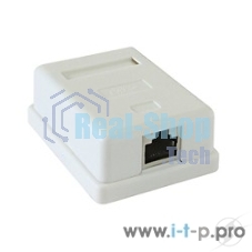 Монтажное оборудование Gembird Розетка GEMBIRD NAS212 RJ-45 кат.STP 5e внешняя экранированная 1 порт, 110&Krone