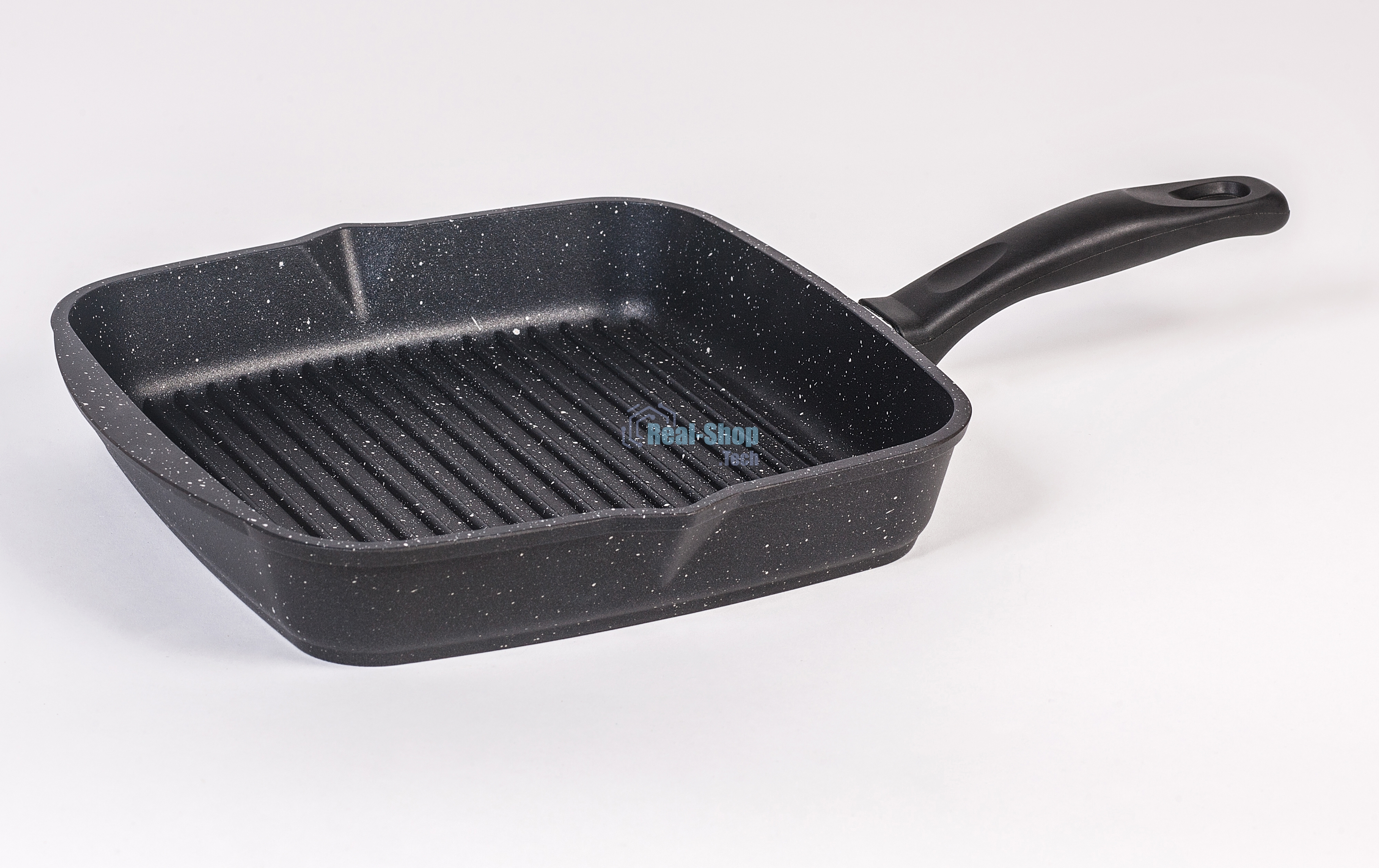 Сковорода - гриль квадратная 28 см, несъемн ручка 