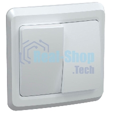 Выключатель 2-кл. СП Вега 10А IP20 ВС10-2-0-ВБ белый ИЭК EVV20-K01-10-DM