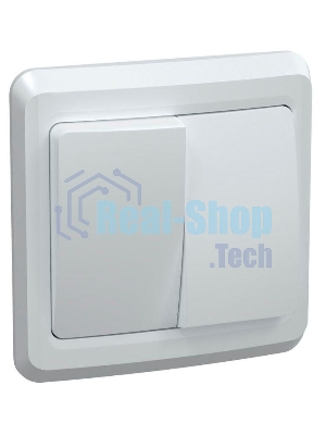 Выключатель 2-кл. СП Вега 10А IP20 ВС10-2-0-ВБ белый ИЭК EVV20-K01-10-DM