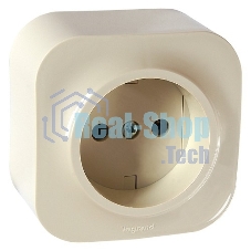 Розетка Legrand 782241 с заземлением без шторок (Слоновая кость)