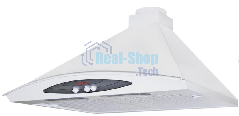 Вытяжка каминная Gefest ВВ 1 белый, 60 см, 180 куб. м/ч, 64 дБ