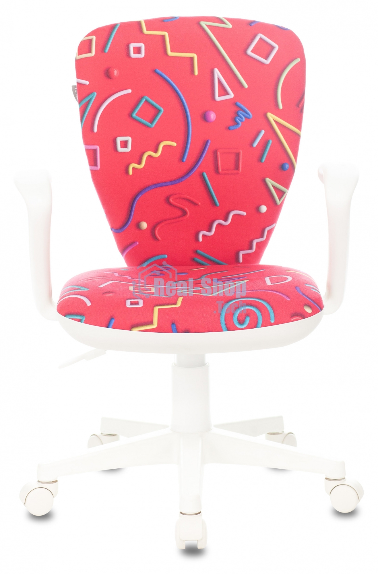 Кресло детское Бюрократ KD-W10AXSN малиновый Sticks 05 крестовина пластик пластик белый