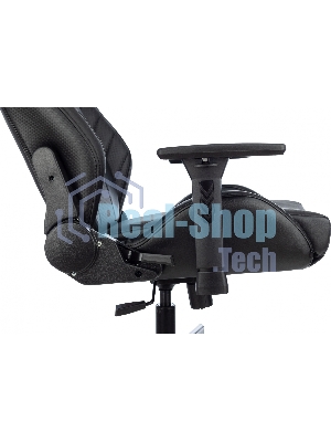 Кресло Knight Thunder 5X черный, экокожа, 120 кг, механизм качания