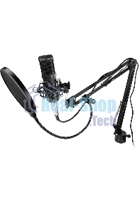 Микрофон проводной Оклик SM-600G 2.5м черный