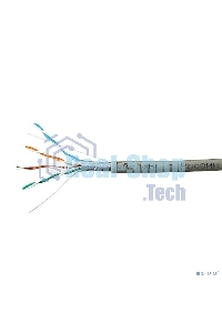 Кабель FTP SkyNet CSP-FTP-4-CU/100 ndoor 4x2x0,51, медный, FLUKE TEST, кат.5e, однож., 100 м, box, серый