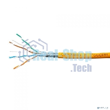 Кабель SkyNet Premium FTPнг-LSZH 4x2x0,51, низкое дымовыделение, нулевое содержание галогенов, медный, FLUKE TEST, кат.5e, однож., 305 м, box, оранжевый
