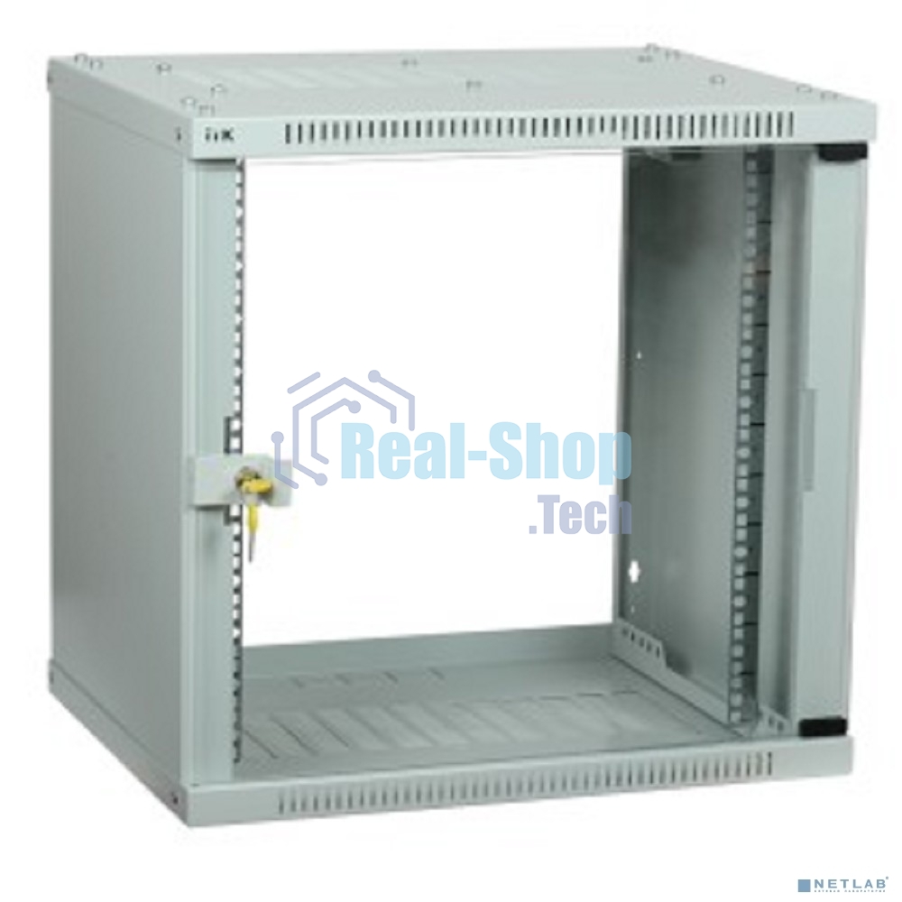 Шкаф ITK LWE3-09U64-GF LINEA WE 9U 600x450 мм дверь стекло серый