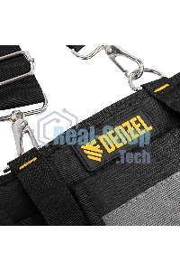 Пояс монтажника усиленный Denzel с лямками, сумки поясные, держатель для молотка