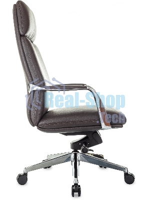 Кресло Бюрократ VEGA коричневый, кожа