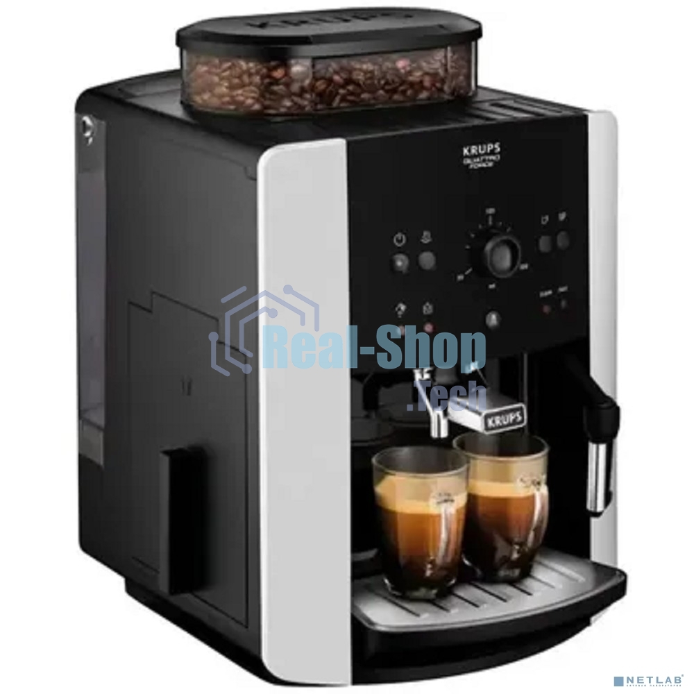 Кофемашина Krups Arabica EA811810 1450Вт черный/серебристый