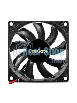 Вентилятор 12В DC ExeGate EX08015B2P (80x80x15 мм, 2-Ball (двойной шарикоподшипник), 2pin, 2000RPM, 21dBA)