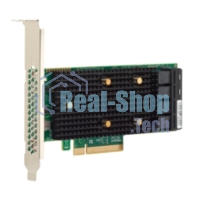 Адаптер-HBA Broadcom SAS 9400-16i SGL (05-50008-00) PCIe 3.1 x8 LP, Tri-Mode SAS/SATA/NVMe 12G HBA, 16port(4*int SFF8643), 3416 IOC