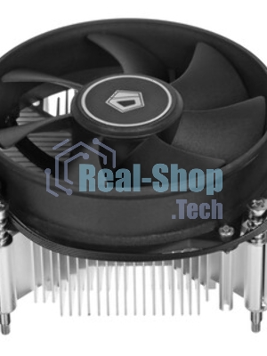 Кулер ID-COOLING DK-19 PWM серебристый/черный 92мм алюминий 2200rpm 26db 4-pin 95W 55мм