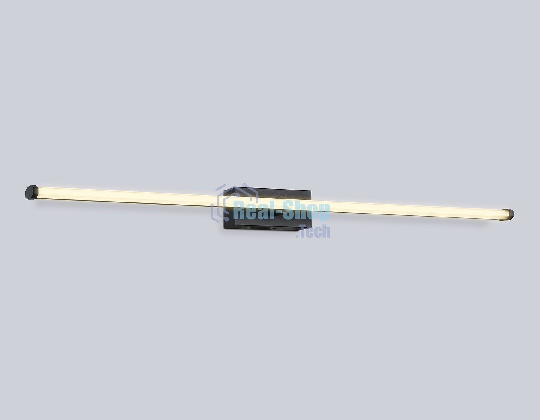 Настенный светодиодный светильник Ambrella light FL6122 BK черный 14W 3000K-6400K 610*45*80