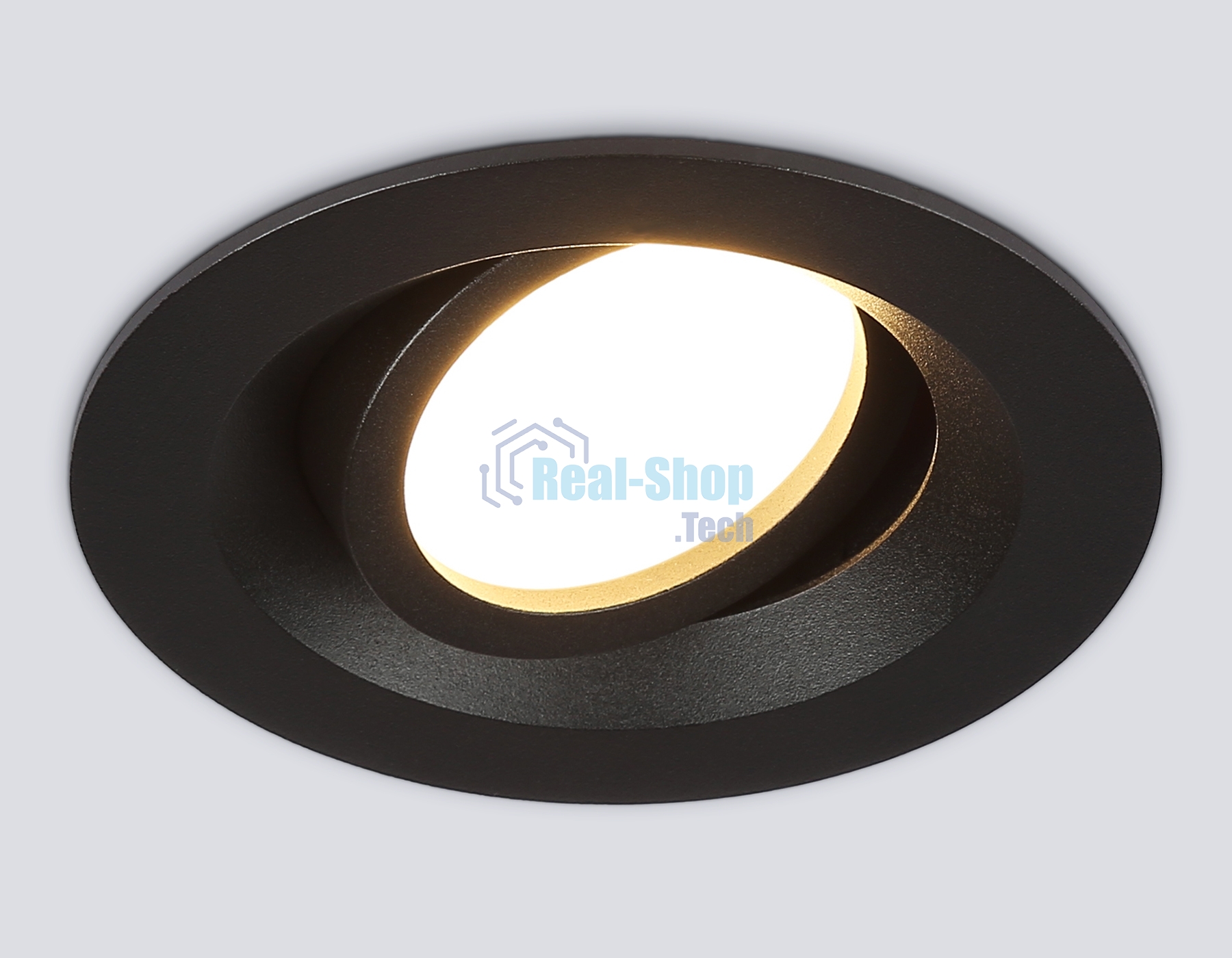 Встраиваемый поворотный точечный светильник Ambrella light TN102742 BK черный IP20 GU5.3 D95*25