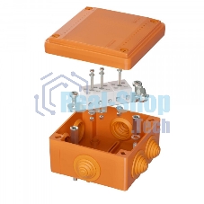 Коробка пластиковая DKC FSB11510 FS с кабельными вводами и клеммниками, IP56,100х100х50мм, 5р, 450V,20A, 10мм.кв
