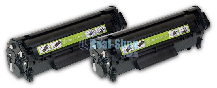 Картридж лазерный Cactus CS-Q2612AD черный (2*2000 стр.) для HP 1010/1012/1015/1018/1020/1022/3015/3020